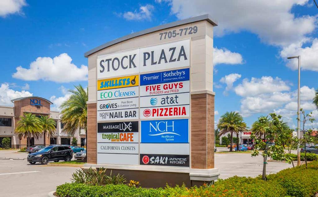 Holliday Fenoglio Fowler, L.P. ( HFF ) is pleased to present the opportunity to acquire Stock Plaza a newly built, 65,297 SF neighborhood center in the fast growing and affluent city of Naples, FL.