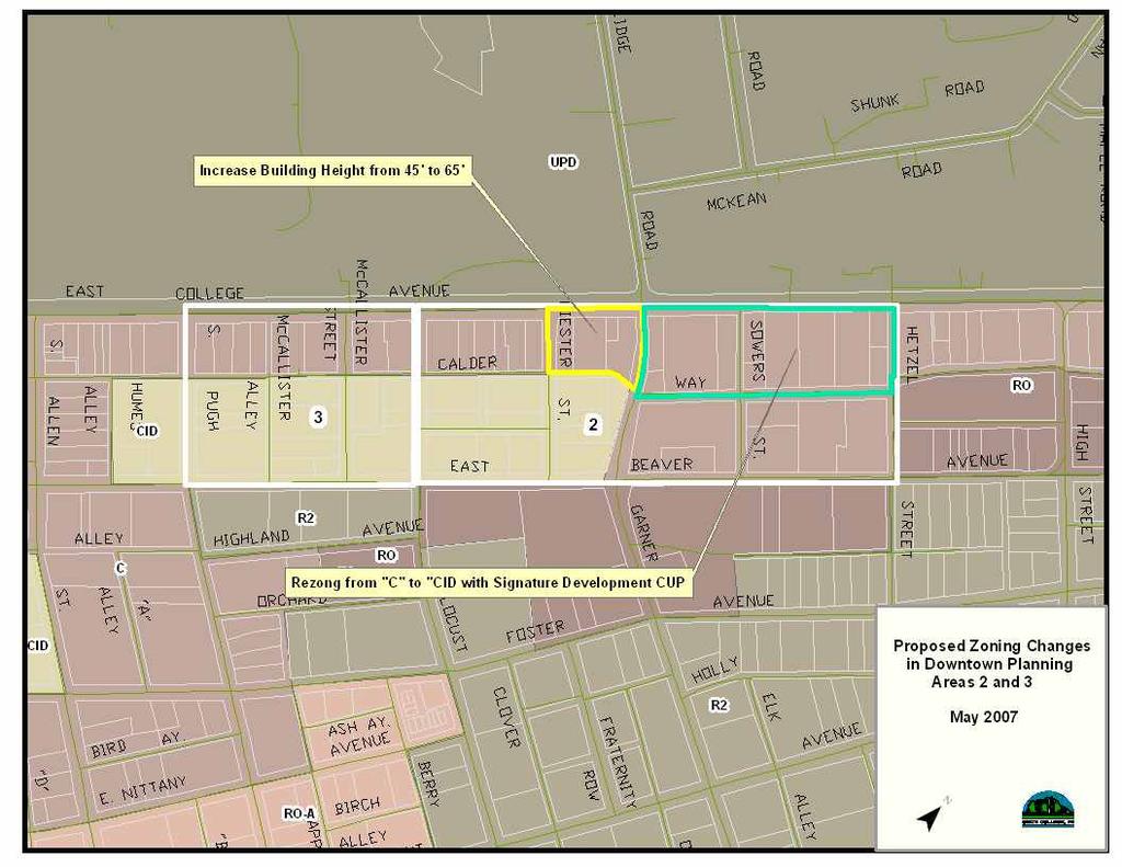 Page 8 of 30 Figure 3: Zoning Change Rezoning the entire Garner District to CID provides many opportunities that the downtown vision describes.