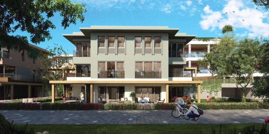 Park Villas Simplex With its single-storey design and extended garden area,