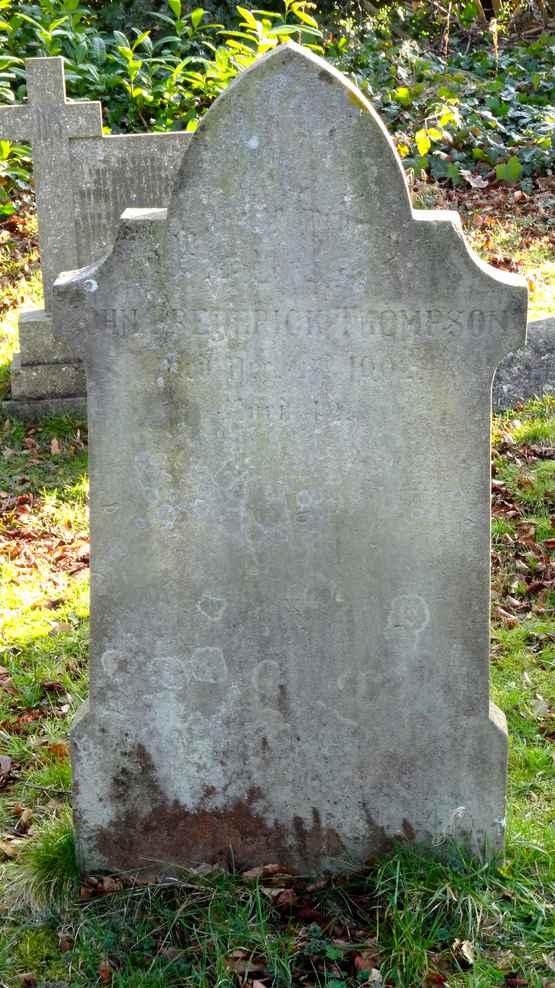 JOHN FREDERICK THOMPSON DIED NOVEMBER 1902 AGED 42