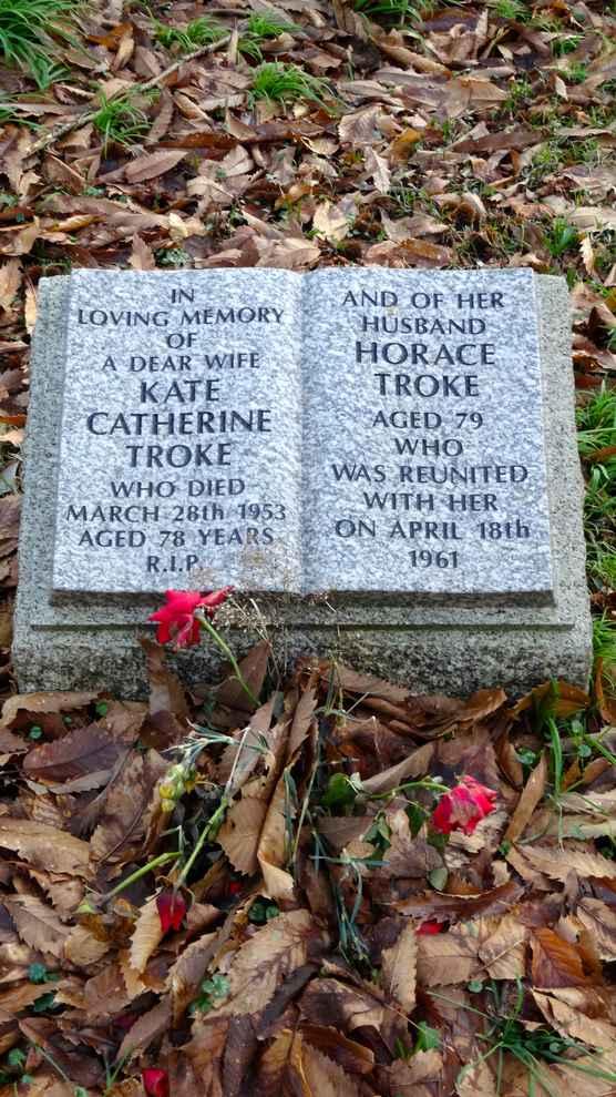 MARY ANN TROKE DIED 14 TH MARCH 1936 AGED 86 CYRIL LESLIE