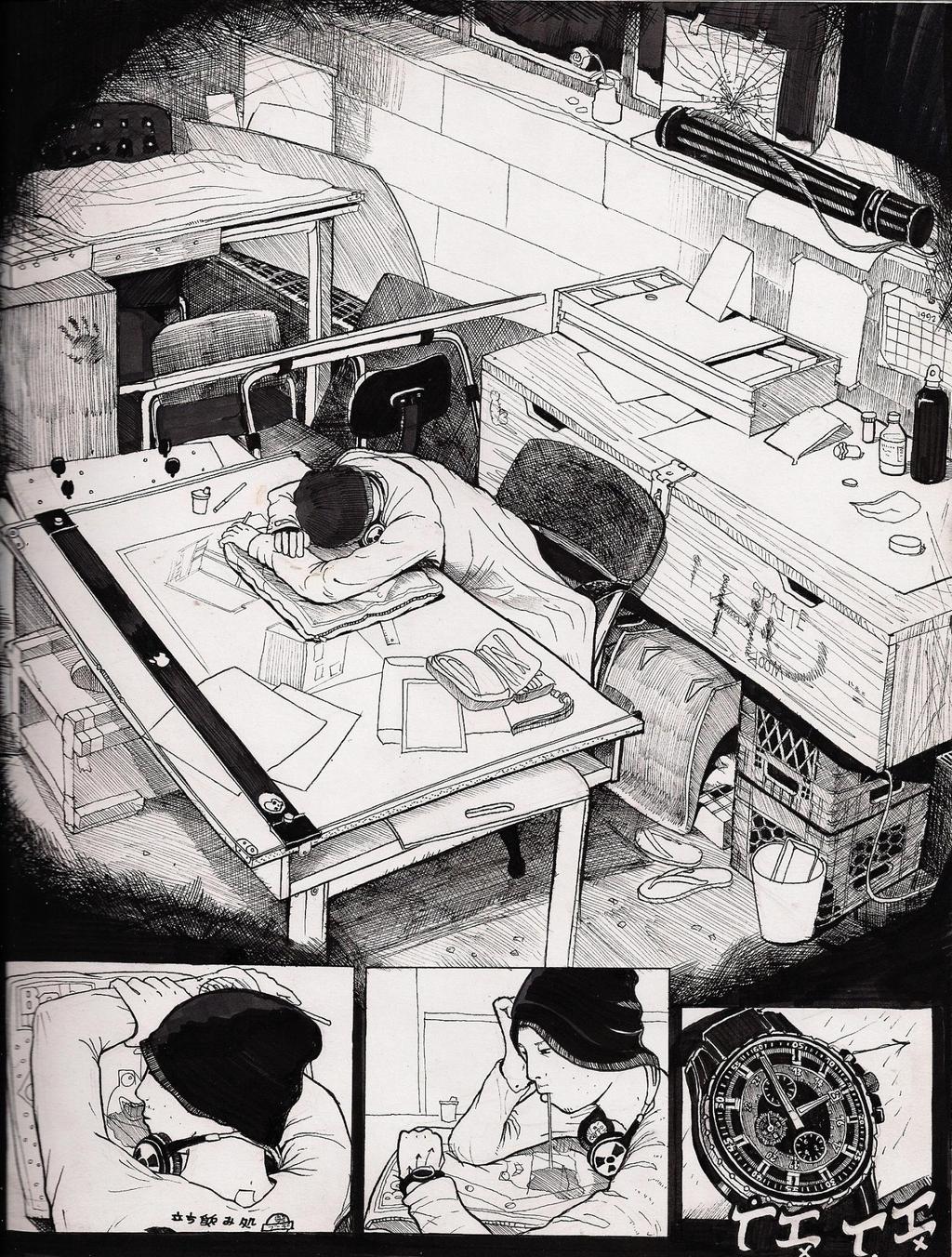 Graphic Novel A Day in a life of an Architecture Student I Finally Get to Draw with