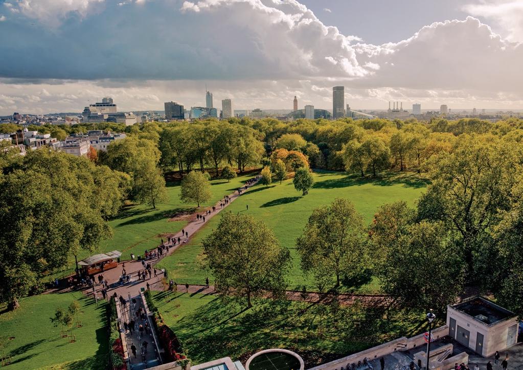 A different view ON NEWLY REFURBISHED OFFICES Devonshire House offers an enchanting treetop view out across one of London s most beautiful parks, whilst affording direct and immediate
