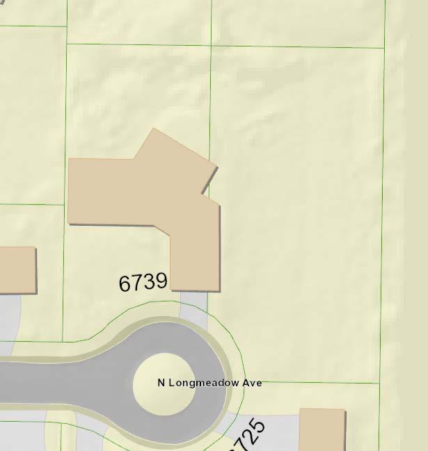 6739 North Longmeadow Avenue Subdivision June 6, 2018 The Petitioner is requesting approval of consolidation and resubdivision of the two existing parcels.