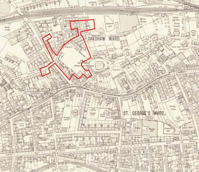 1850s The site perimeter is defined by tenemental properties and low rise cottages constructed at Well Street and West Brae.