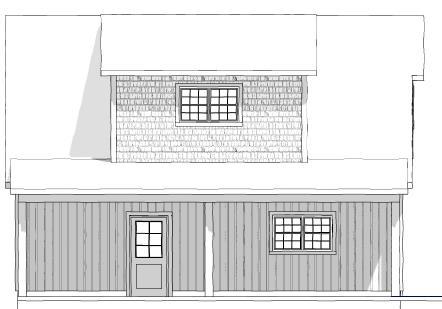 North Elevation of Proposed House (not subject to the minor variance) Minor