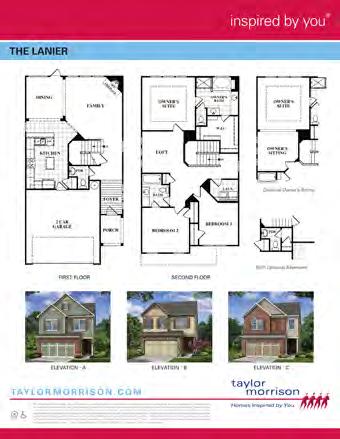 Future Resident Housing Renderings for Subject Property Ashton - Trademark Series 1,885 SQ.