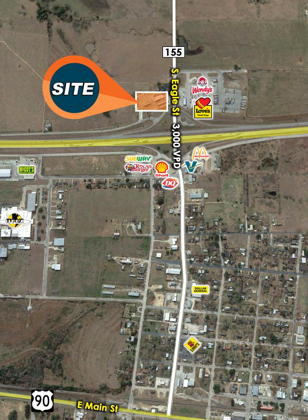 EXECUTIVE SUMMARY Sale Price $4,775,000.00 For Sale WEIMER, TX TRUCK STOP 901 Eagle St., Weimar, Texas 78962 Building Size 7,184 SF Land Size Year Built 2009 3.