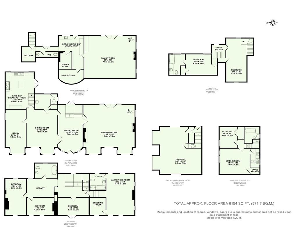 SKETCH ROOM LAYOUTS - FOR IDENTIFICATION ONLY - Measurements and location of rooms, windows, doors etc is approximate and should not be relied upon - Howard Cundey The full EPC is available on