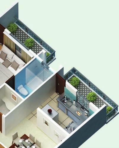 4 SFT - Living Room 0 X - Dining Room 4 X 0 - Pooja