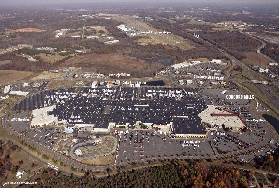 PROJECT OVERVIEW Concord Mills is located 10 miles north of downtown Charlotte, at the intersection