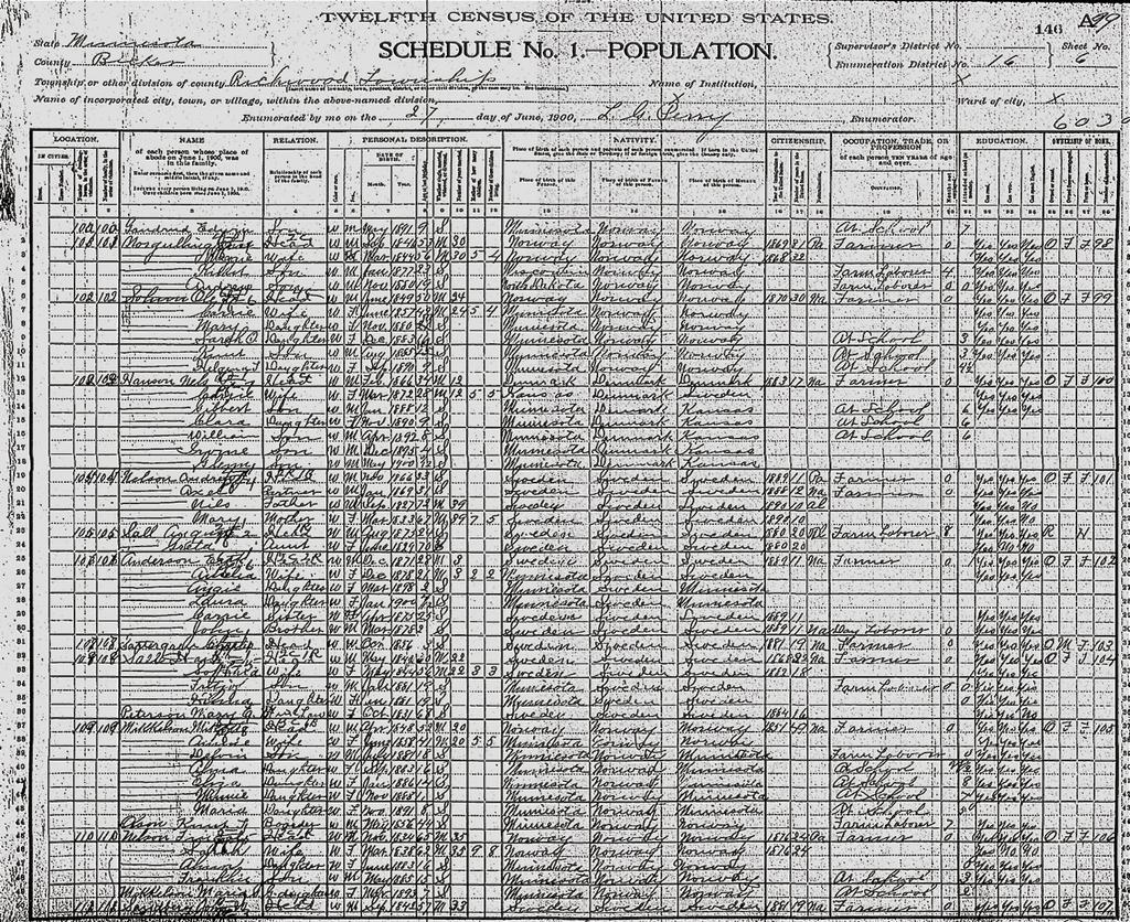 SUPPLEMENTAL MATERIALS Emigrant data for Andrew Gustav Nelson (Gus). Becker County Historical Society, Detroit Lakes, Minnesota.