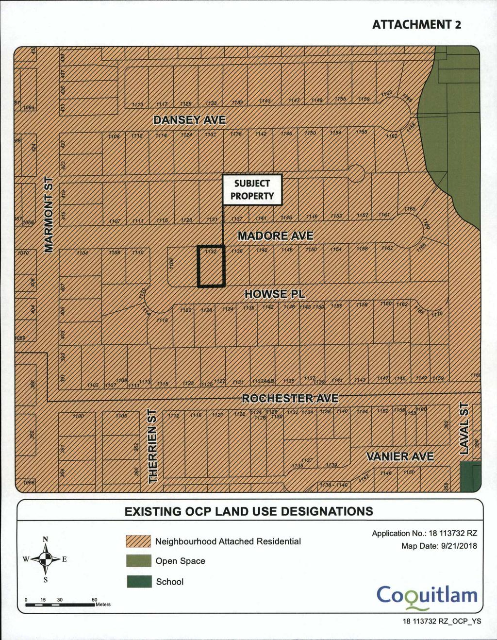 ATTACHMENT 2 EXISTING OCP LAND USE DESIGNATIONS N s 0 15 30 60 Meters Neighbourhood Attached