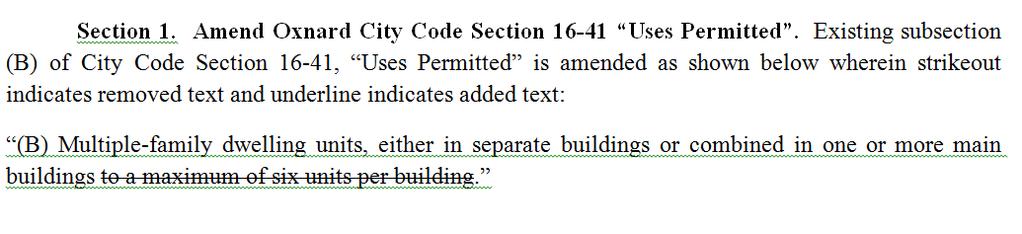 Zoning Text Amendments, continued: Remove R-2 Six-Unit
