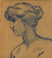 CG-000320a  Portrait of a naked woman, ca.1905.