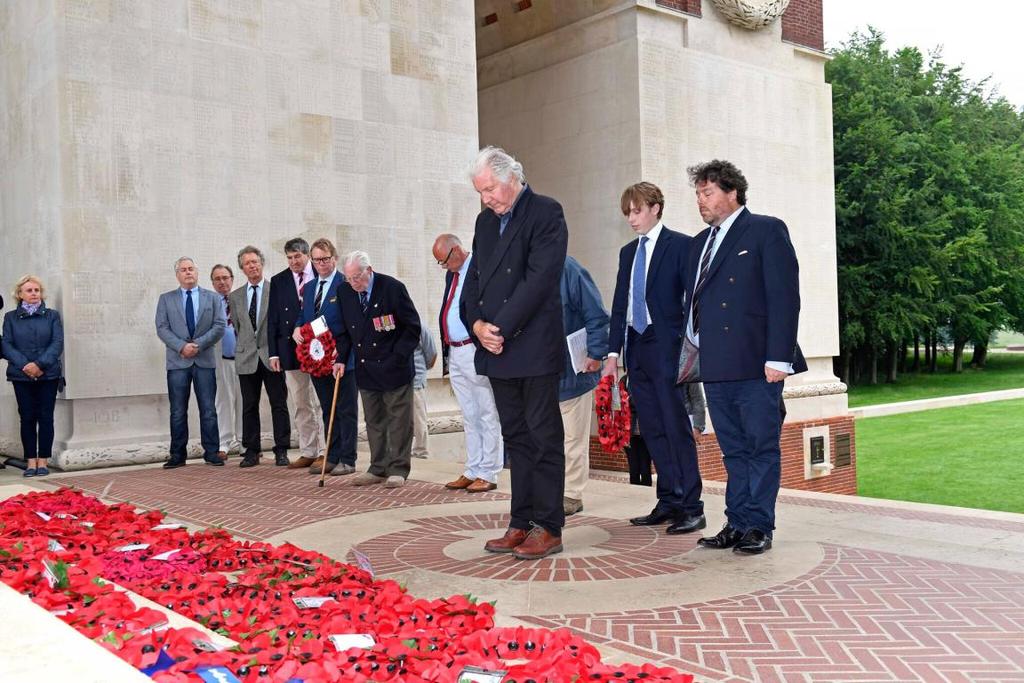 Taylor leads the Lloyd s Wreath Laying