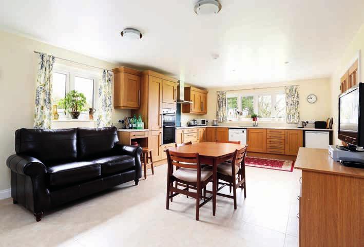 The family kitchen/breakfast room is a well proportioned room that leads on to the garden.
