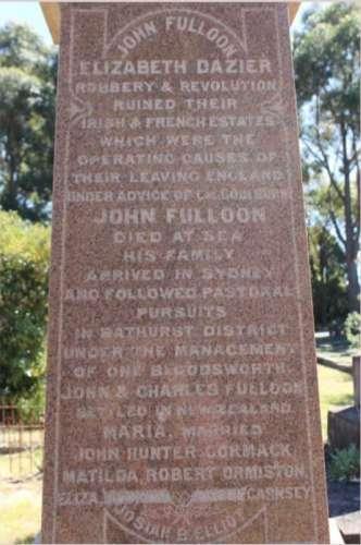 Elizabeth Fulloon -1 st Matron Elizabeth Fulloon was the first Matron at the Factory. She arrived on the ship Brothers in 1824 with her five children Elizabeth, Maria, Matilda, John and Charles.