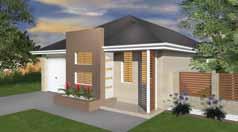 Smart modern design with architectural features including entry feature statement with raised roofline and feature