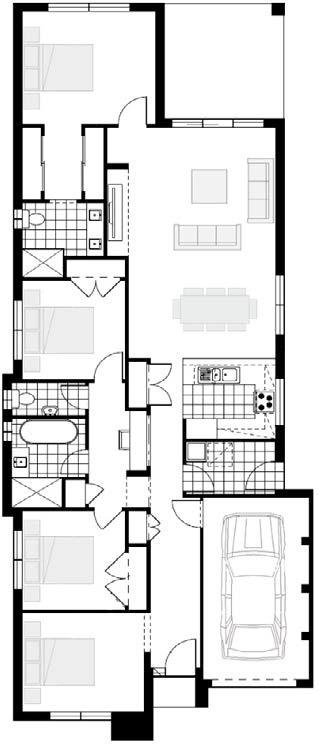 PERIDOT 19 4 2 1 Floor Areas BED 1 3.90 X3.40 ALFRESCO LIVING 4.30 X3.