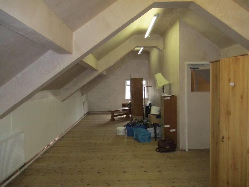 Figure 2: Loft space due to be converted into a meeting room with storage facilities. Part 4: Impact of Change 4.1 To what extent is the building amenable or vulnerable to change?