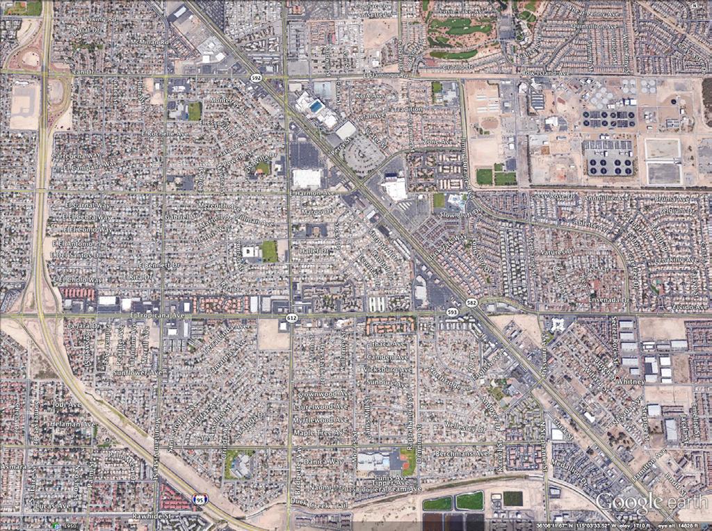 AERIAL MAP SAM S TOWN HOTEL & GAMBLING HALL EASTSIDE CANNERY CASINO E. HARMON AVE. MOUNTAIN VISTA ST. SUBJECT TROPICANA AVE. // 26,000 CPD +/- 2.