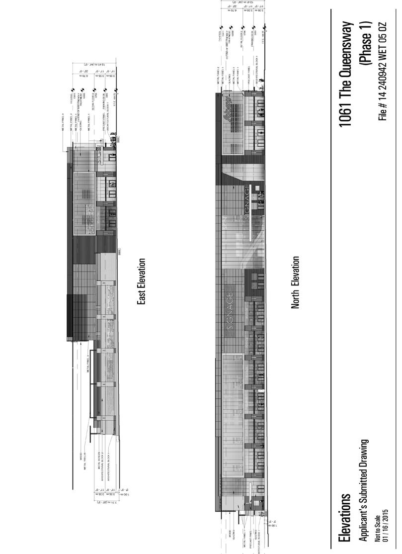 Attachment 3a: East and North Elevations Phase 1 Staff