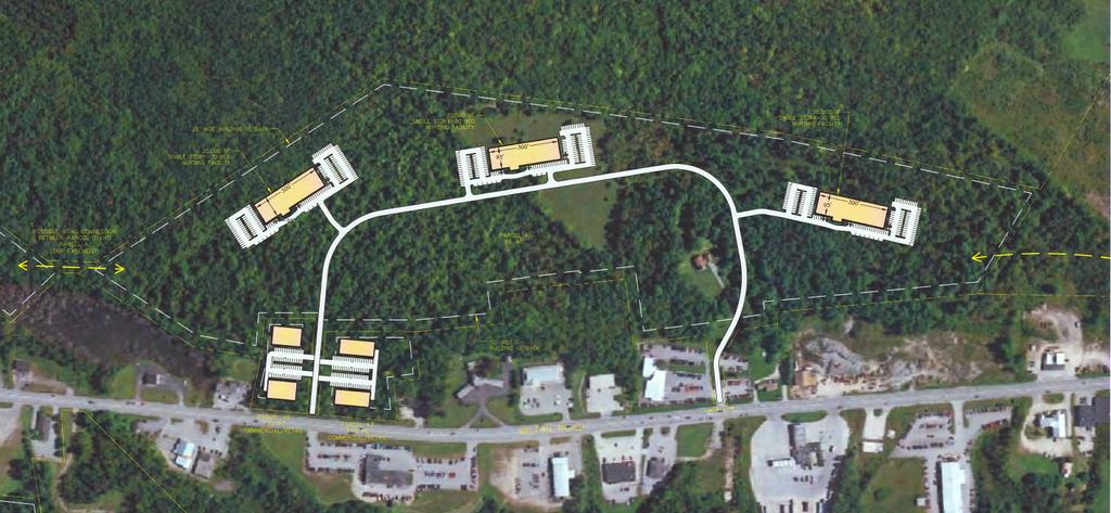 DEVELOPMENT PARCEL A MAP REFERENCE: Map U35, Lot 1 SIZE: 70± acres FRONTAGE: 650± on Route 2/4 ZONE: Farm & Forest (FF) This parcel s concept plan provides for two proposed retail pad sites on Route
