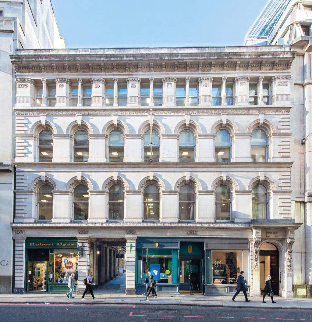 81 GRACECHURCH STREET INVESTMENT SUMMARY 81-82 Gracechurch Street is located in the core of the City of London Core City of London location in close proximity to Leadenhall Market and the Bank of