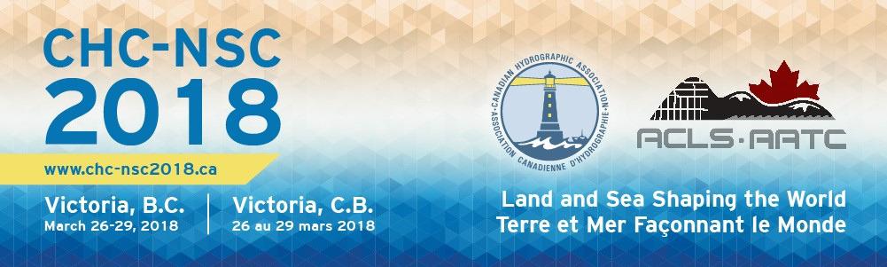 CHC-NSC 2018: Land and Sea Shaping the World NSC 2017: Canada's Surveyors The Cornerstone of a Country The Association of Canada Lands Surveyors and the Canadian Hydrographic Association are uniting