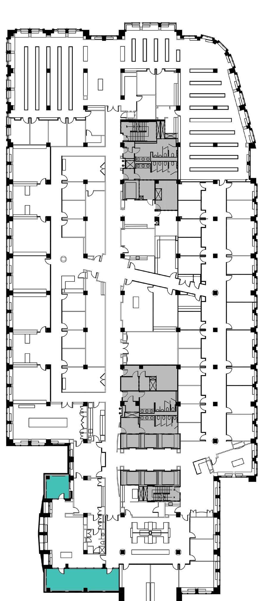 TYPICAL FLOOR PLAN (36,700 RSF) 70 COLUMN FREE 30 30 9TH FLOOR PLAN (with private