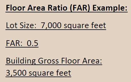FAR Features: Simpler than 2.5-story Limit Simple tool for keeping the bulk of large structures in proportion to the size of the lot.