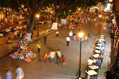 Temporary street closures Festivals or regular events like farmers markets or night markets can convert street space into a recreational space.