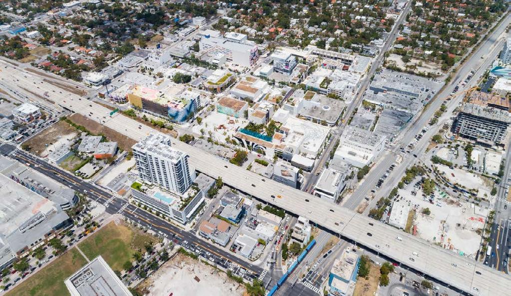 AERIAL VIEW + AREA OVERVIEW The Miami Design District, one of