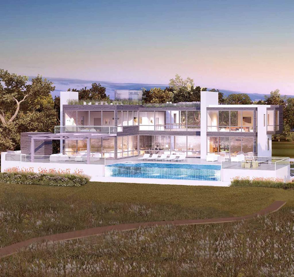 MODERN WATERFRONT HAMPTON'S LIVING This modern idyllic waterfront Hamptons home exhibits elite standards in luxurious architecture and design.