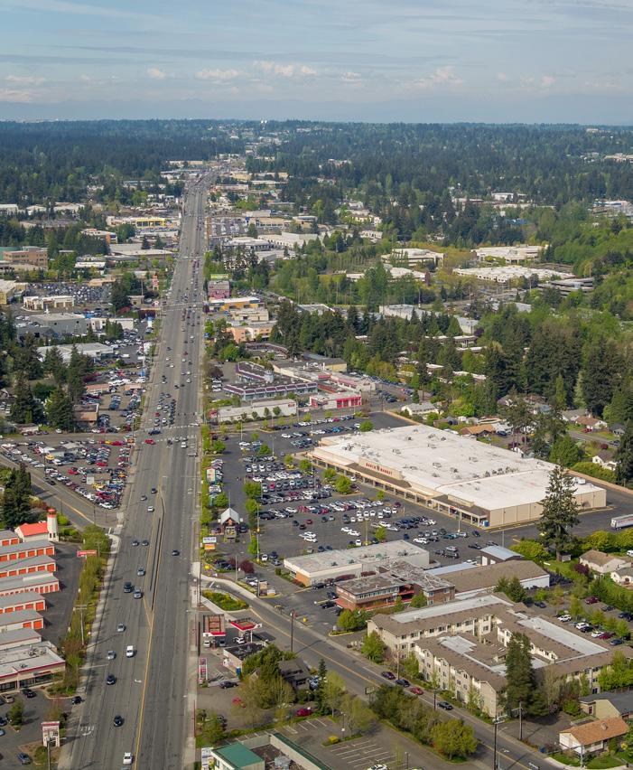 REDEVELOPMENT POTENTIAL UNIQUELY POSITIONED FOR MAXIMUM RETURNS REDEVELOPMENT Edmonds Center presents a rare opportunity to redevelop nearly 9 acres of land in the Puget Sound region, just 8 miles