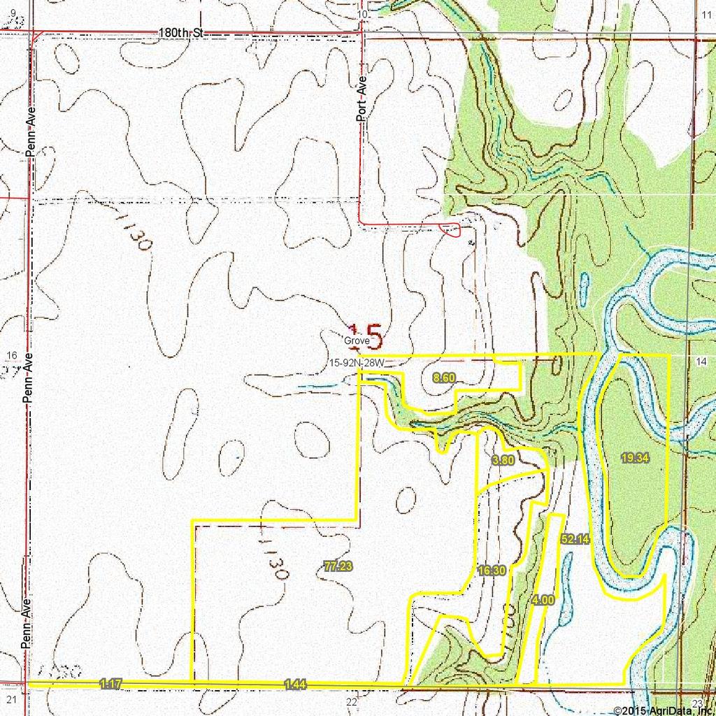 Aerial Map Humboldt County map center: 42 46' 56.36, 94 8' 21.