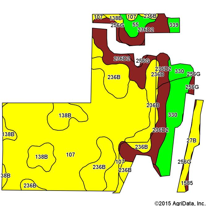 Soils Map-CSR2 State: County: Location: Township: Humboldt Grove Acres: 109.93 Date: 7/23/2015 Soils data provided by USDA and NRCS.