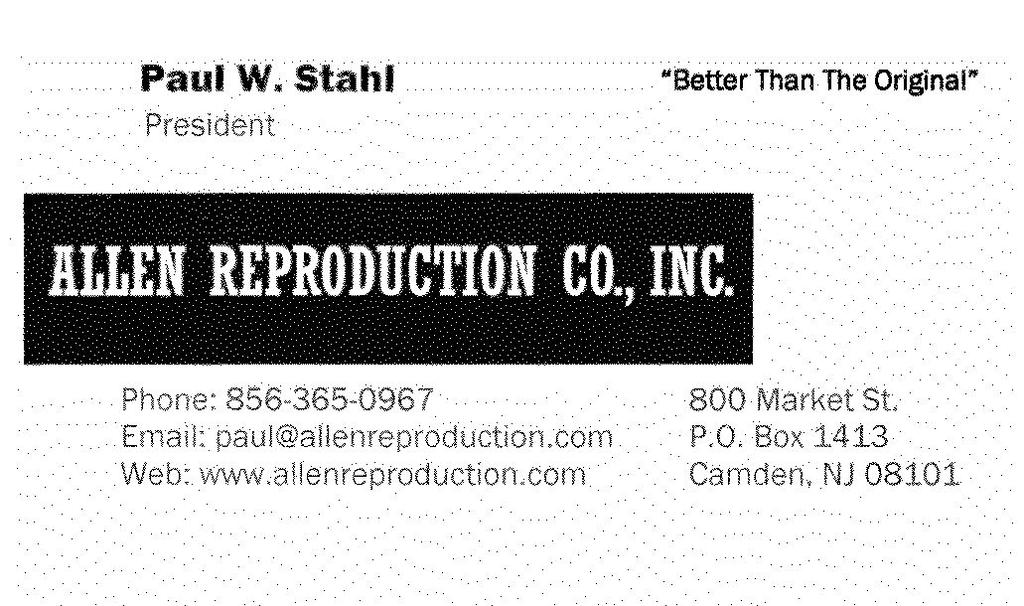 possible: Allen Reproduction Company Baker-Ingram & Associates