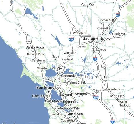 AREA MAP LOCATIO MAP To Sacramento/ Reno/Tahoe To San Francisco Bay Area Solano County Government Center Travis Airforce Base MAPS OT TO SCALE FOR MORE IFORMATIO PLEASE