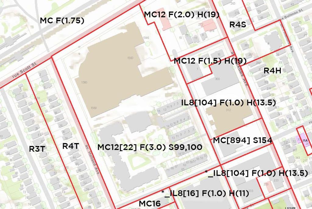 1560 SCOTT STREET PLANNING RATIONALE FEBRUARY 2014 21 The purpose of the MC zone is to accommodate a combination of transit-supportive uses such as offices, secondary schools, hotels, hospitals,