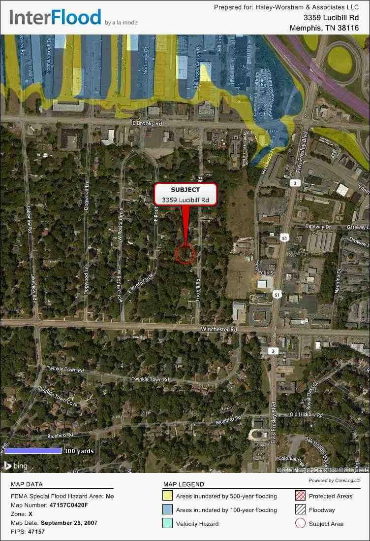 Flood Map Borrower/Client Property Address City Lender 59 Lucibill Rd Memphis County Shelby