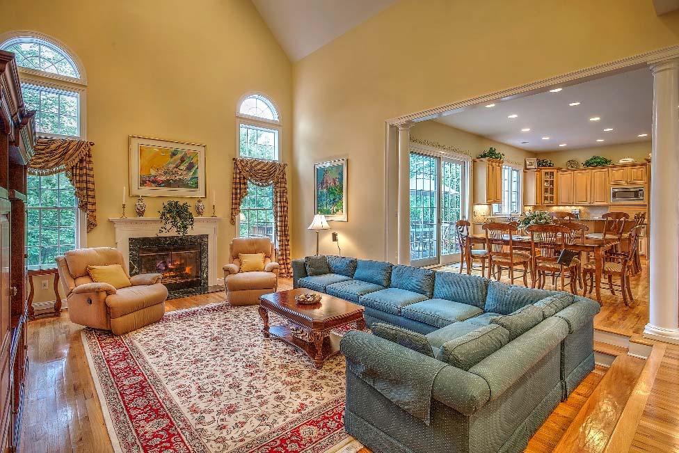 From every vantage point, the family room is the perfect gathering place