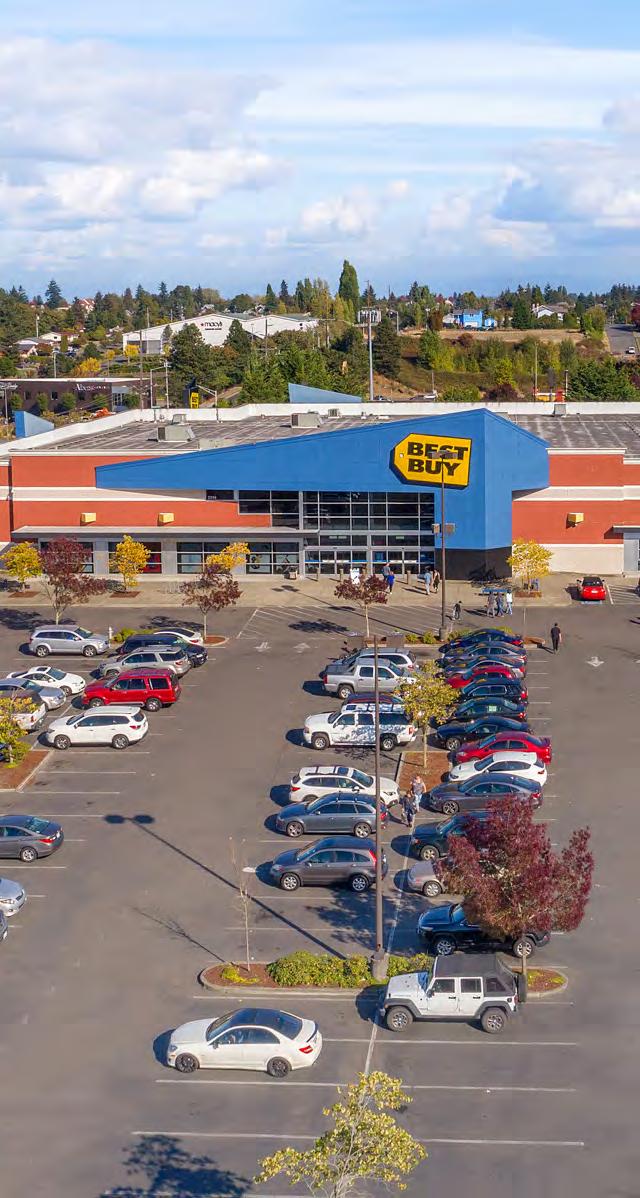 Overview BEST BUY 2214 S 48TH ST, TACOMA, WA 98409 $6,383,000 PRICE 6.50% CAP LEASEABLE SF 46,592 SF LAND AREA 1.