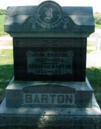 26, 1892 Son of John and Deborah Barton Aged 20Y.