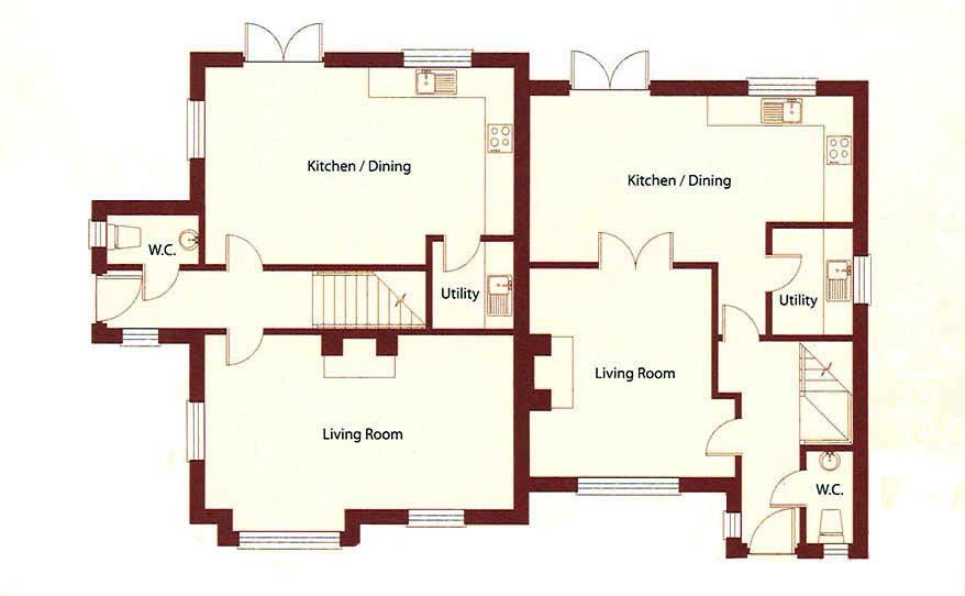 3m x 4.0 max Utiility 5 11 x 5 7 1.8m x 1.7m The Denbury Ground Floor 1,158SqFt Living Room 14 2 x 11 9 4.