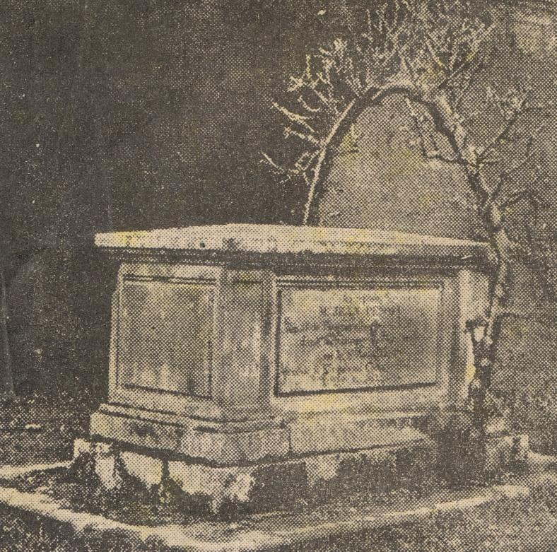 J. Penaud was a prisoner of war. It is reported that he did not believe in the existence of God, and declared that if he was mistaken, his tomb would be broken open by other than human agency.