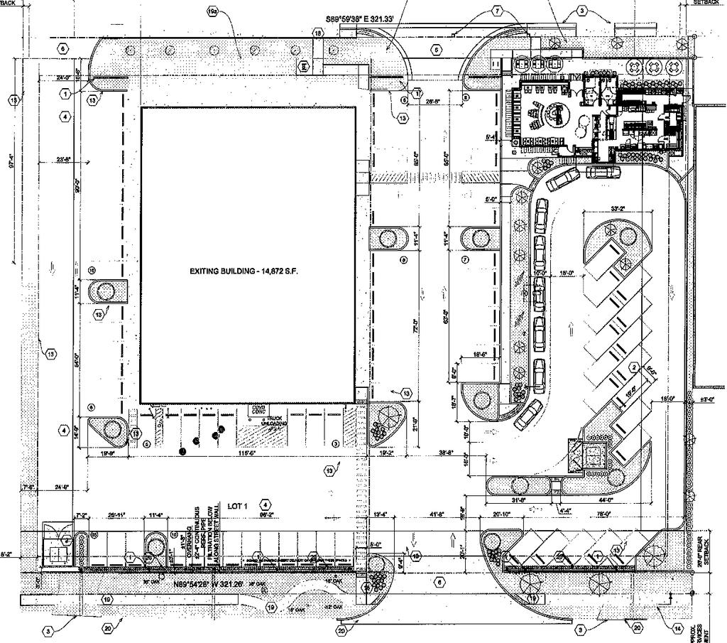 Page 8 S TAFF PREFERRED SITE PLAN B A H Lot/R-O-W line B H D2 H G POPEYE S (new) G E C D1 DOLLAR TREE (existing) H H F E E Lot/R-O-W line E E Variance Requirements with Alternate (more