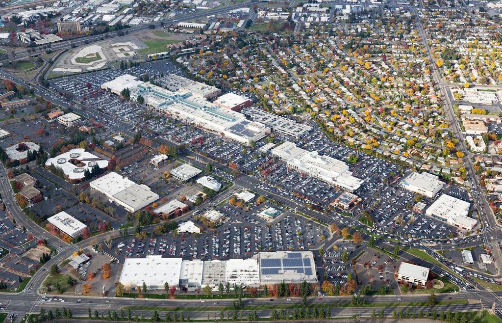 Aerial View Arden Fair Mall Nordstrom, Macy s, JC Penney, Sears, Apple, Coach, Lululemon, Michael Kors Market Square at Arden United Artists Theatre Barnes &