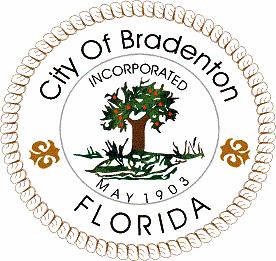 AGENDA BRADENTON CITY COUNCIL May 24, 2006 6:00 p.m. 1. INVOCATION AND PLEDGE Invocation led by Rev. James Golden, Councilman Ward V. 2. PROCLAMATION None scheduled. 3. PRESENTATION None scheduled. 4.